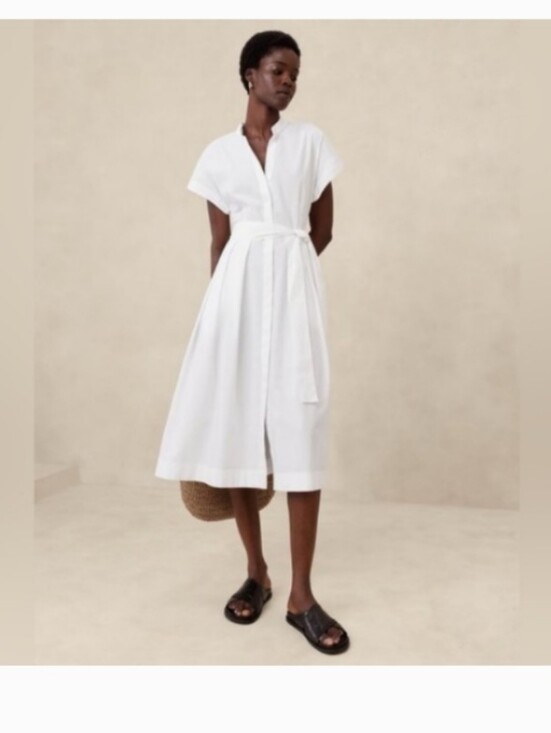 Banana Republic Dresses & Skirts - Banana Republic Button Up Tie Midi Dress